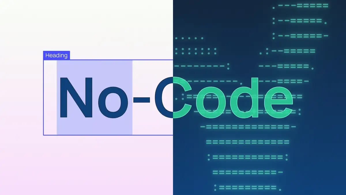 "no code" with half UI and half code